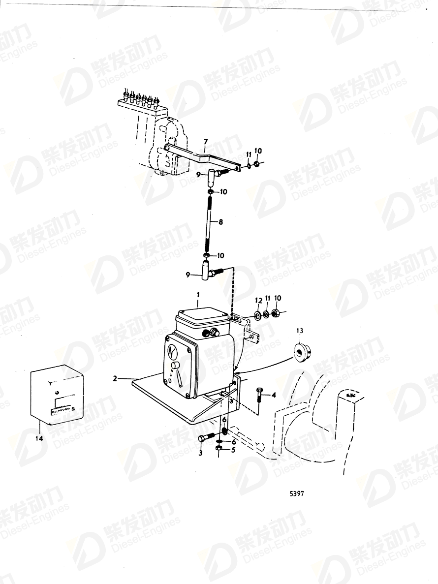 VOLVO Hexagon nut 955846 Drawing